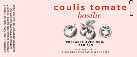 Coulis tomate basilic
