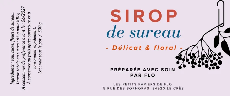 sirop de fleurs de sureau
