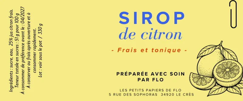Sirop de Citron