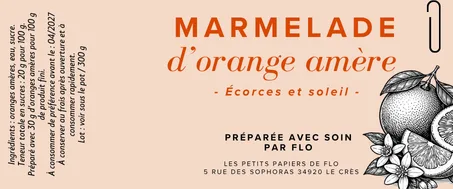 Marmelade d'orange Amère