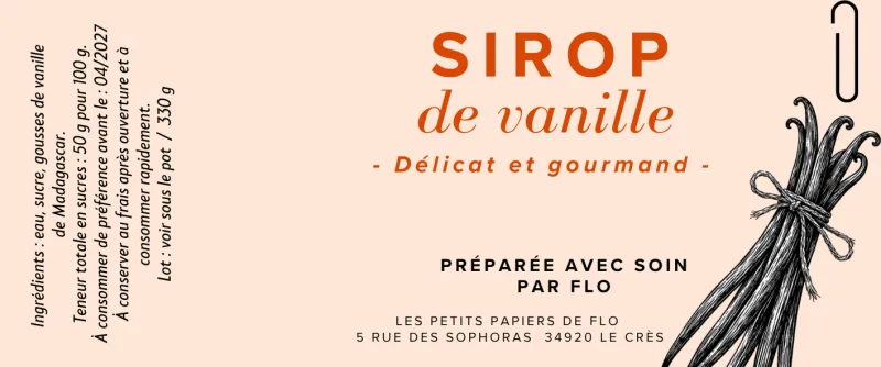 Sirop de vanille