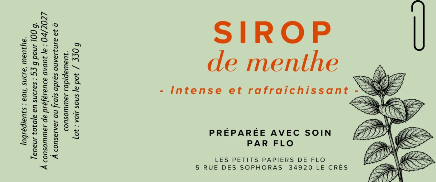 sirop de Menthe