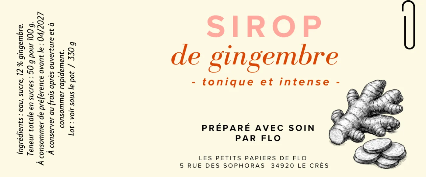 Sirop de gingembre